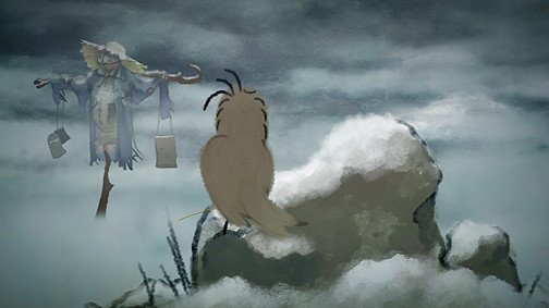 LE MOINEAU ET L’ÉPOUVANTAIL - Photogramme LE MOINEAU ET L’ÉPOUVANTAIL - Photogramme