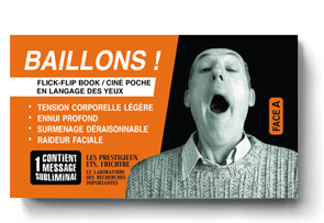 BÂILLONS ! - Couverture recto du flipbook de Serge MORIN
