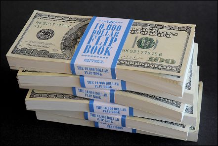 The $ 10,000 flipbook stack of 6 copies The $ 10,000 flipbook stack of 6 copies